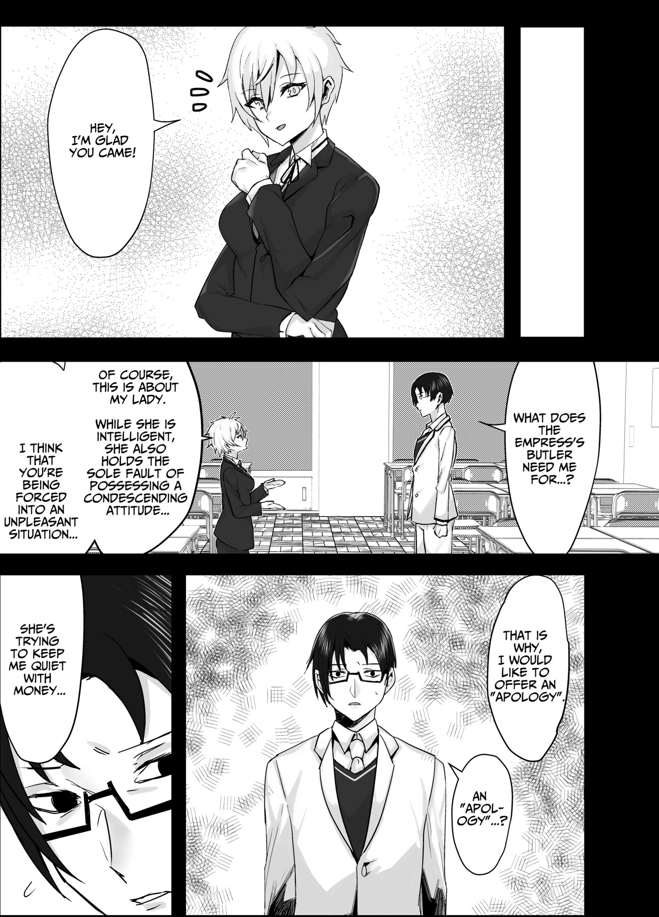 Hentai Manga Comic-Perverted Tomboy Female Butler Offers Apology Sex for her Rich Bitch Mistresses Bullying Behavior-Read-15